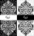 Floral invitation card vector image