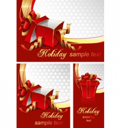 Gift boxes vector image