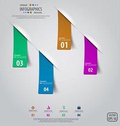 Tags infographics design vector image