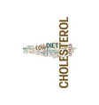 The best diet to lower cholesterol text The best diet to lower cholesterol text vector image