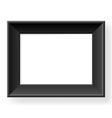 Realistic black frame vector image