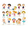 Cute Family and Kids vector image