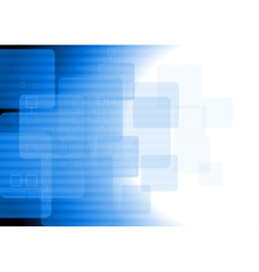 Blue tech background vector image