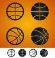 Basketball sign vector image