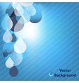 Blue Background With Drops vector image