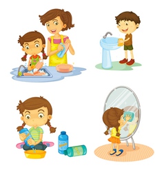 Kids vector image