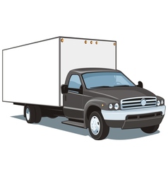 Commercial truck vector image