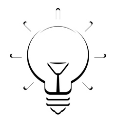 Bulb icon vector image