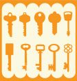 Set of keys vector image