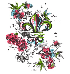 Fleur de lis symbol vector image