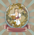 Beer label vector image