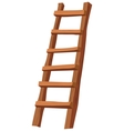 Wooden ladder vector image