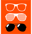 Set of sunglasses background Set of sunglasses background vector image