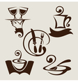 Restaurant menu symbols vector image