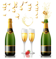 Champagne vector image