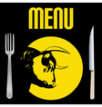 Steak menu vector image