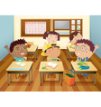 Kids at school vector image