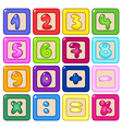 Number blocks vector image