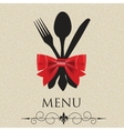 The concept of Restaurant menu vector image