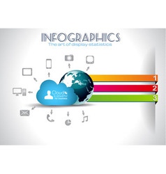 Cloud Computing Infographic concept background vector image