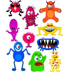 Monster collection vector image