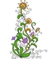 Floral background vector image