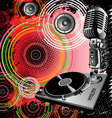 Dj background vector image