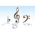 Musical notes vector image