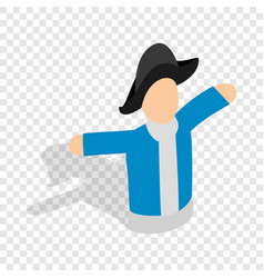 Hand puppet isometric icon vector image