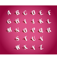 Paper Alphabets vector image