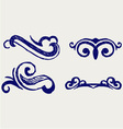 Calligraphic design element and page decoration vector image