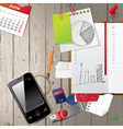 Office diary vector image