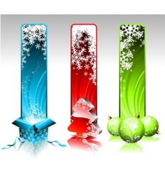 Christmas banners vector image
