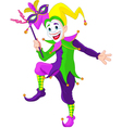 Cartoon jester vector image