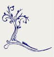 Trees silhouettes vector image