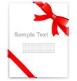 Tape and bow vector image
