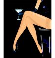 Woman's legs vector image