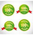 Best product guarantee label stickers vector image