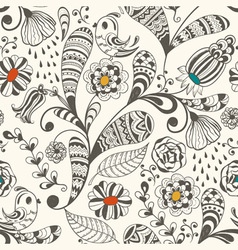 Spring seamless wallpaper spring floral pattern vector image
