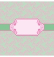 Template frame design for greeting card vector image