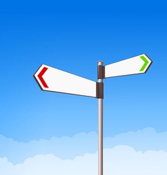 Direction Road Sign vector image