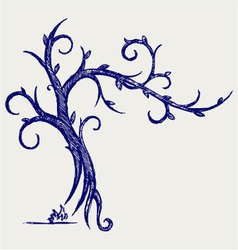Trees silhouettes Trees silhouettes vector image