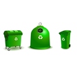 Recycle bins vector image