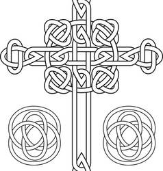 Celtic cross vector image