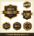 Golden Labels vector image