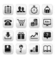 Web internet buttons set - vector image