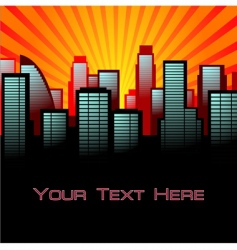 Abstract city background vector image