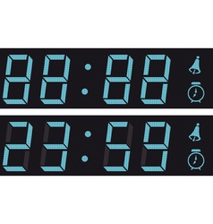The display a digital clock vector image