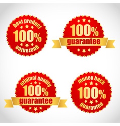 Best product guarantee label stickers vector image