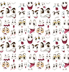 Face expressions vector image